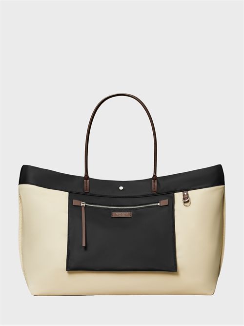 Large Ella Twist reversible shopping bag in recycled nylon TORY BURCH | 181463001