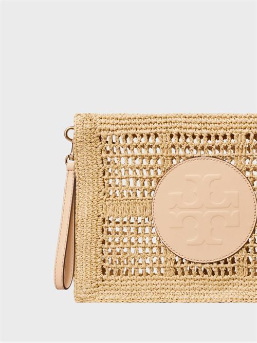 Ella crochet raffia pouch TORY BURCH | 183254254