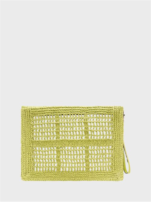 Ella crochet raffia pouch TORY BURCH | 183254300