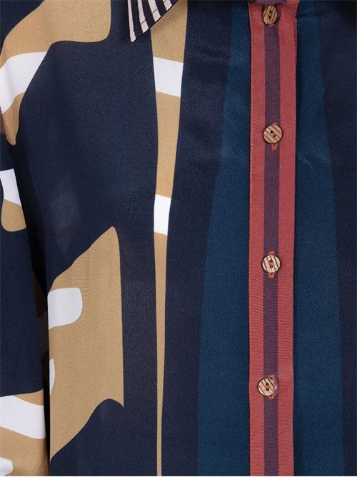 Riad long silk shirt dress VOLANTIS | RIADP214