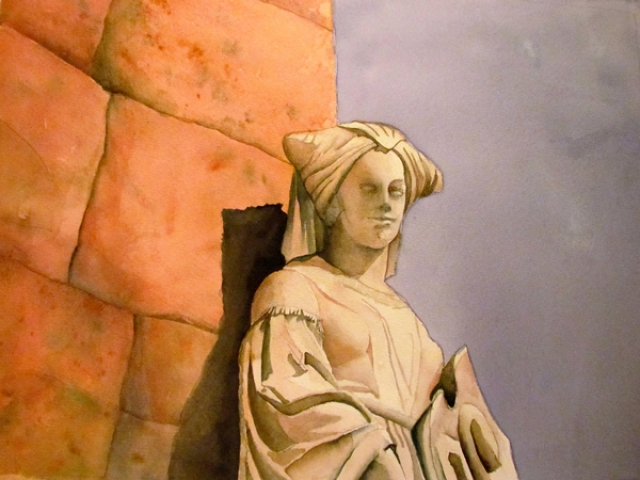 Prudentia ... a statue on the Echternach City Hall (Luxembur