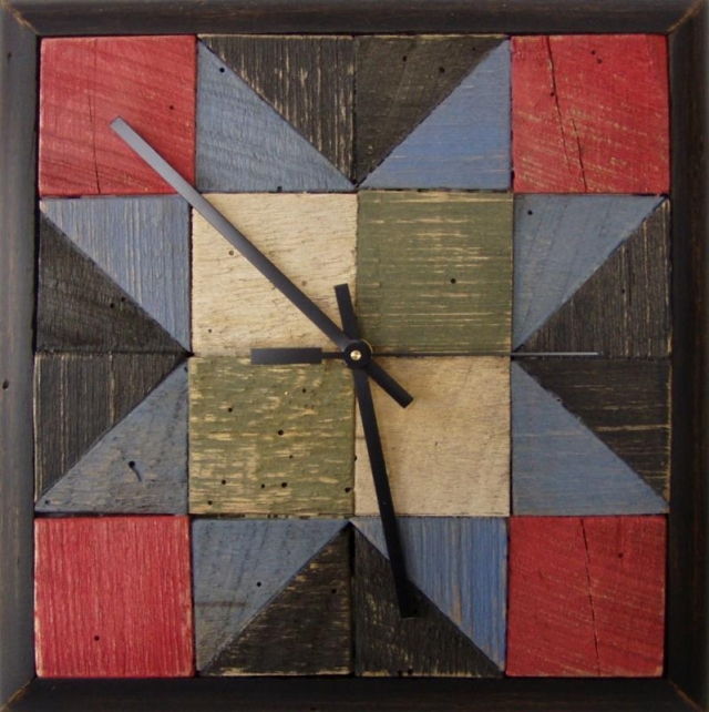 quilt block clock