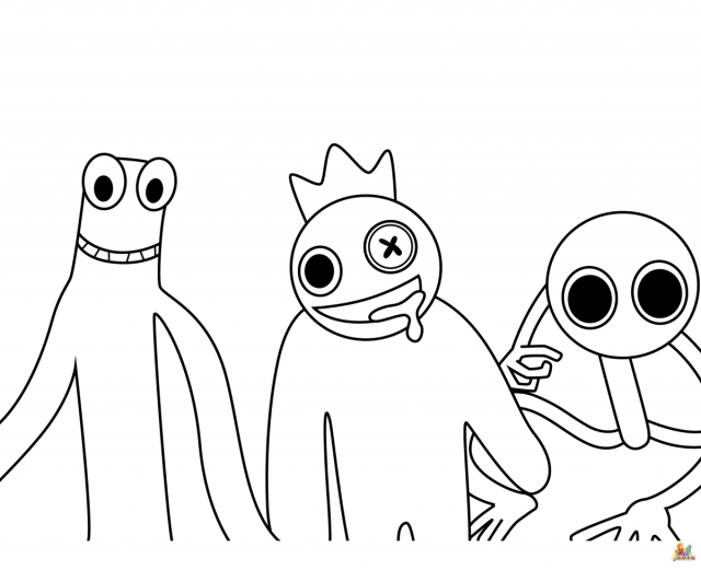 Unlock the Magic of Rainbow Friends Coloring Pages: A Whimsical Journey for Kids and Teens