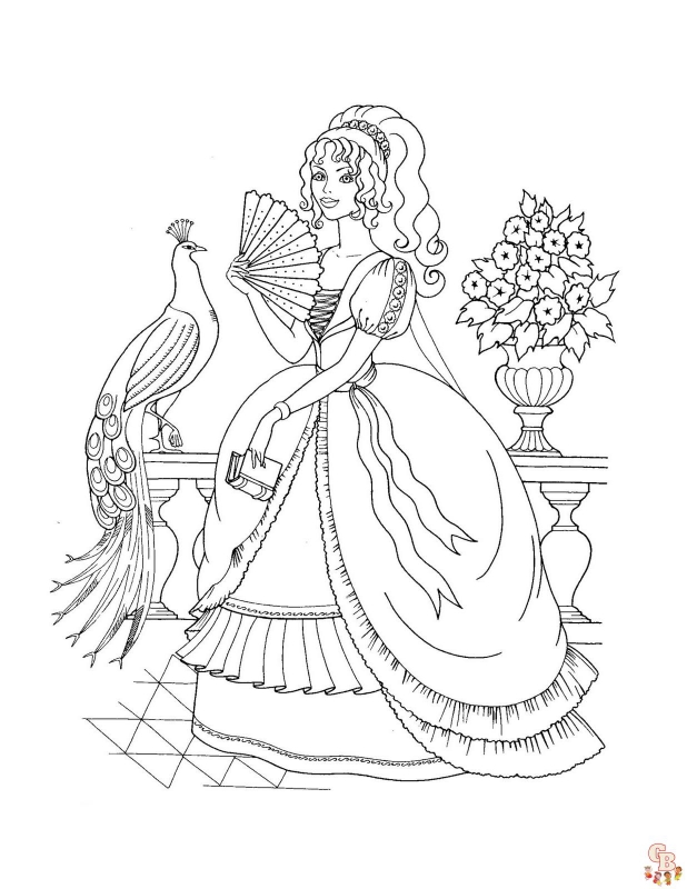Enchanting Princess Coloring Pages for Free: Printable Fun for Kids