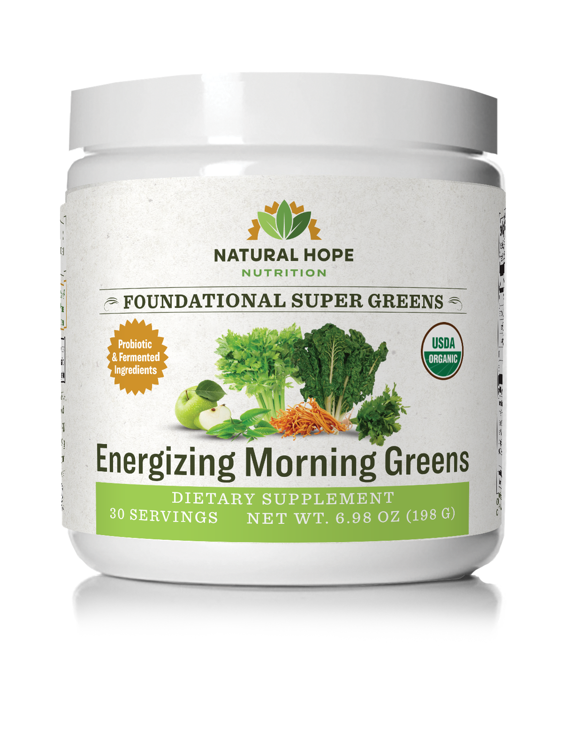 Natural Hope Herbals Energizing Morning Blend Greens 6.98oz