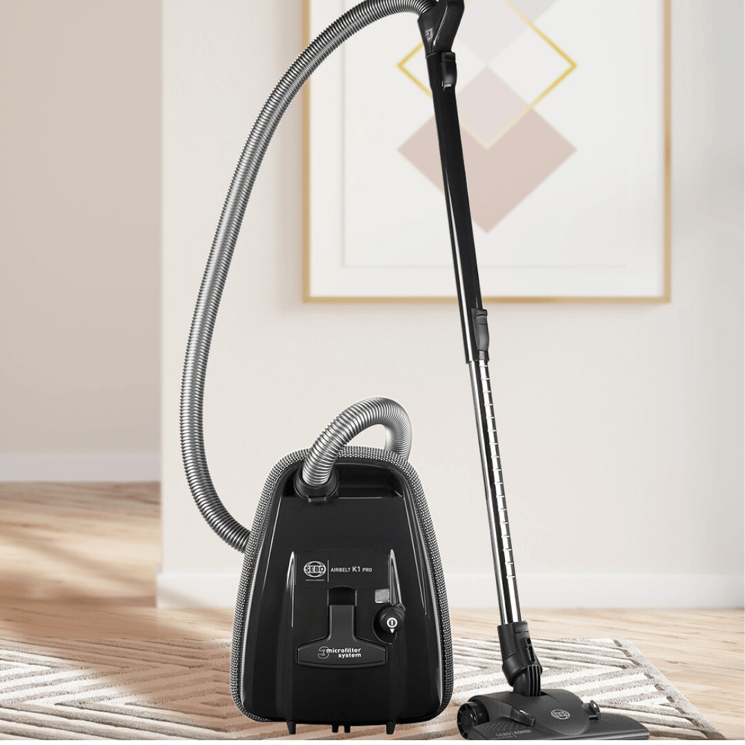 Sebo Airbelt K1 Pro ePower Bagged Cylinder Vacuum Cleaner Dark Grey