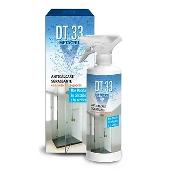 DT 33 Detergente disincrostante vetri doccia antigoccia