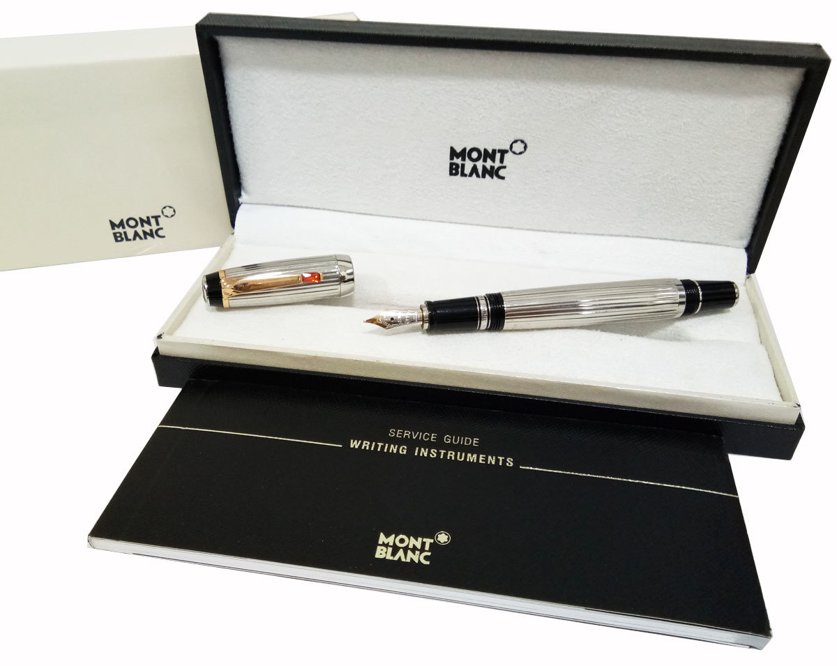 Mont blanc Boheme Silver Fountain Pen With Mb Box Imported