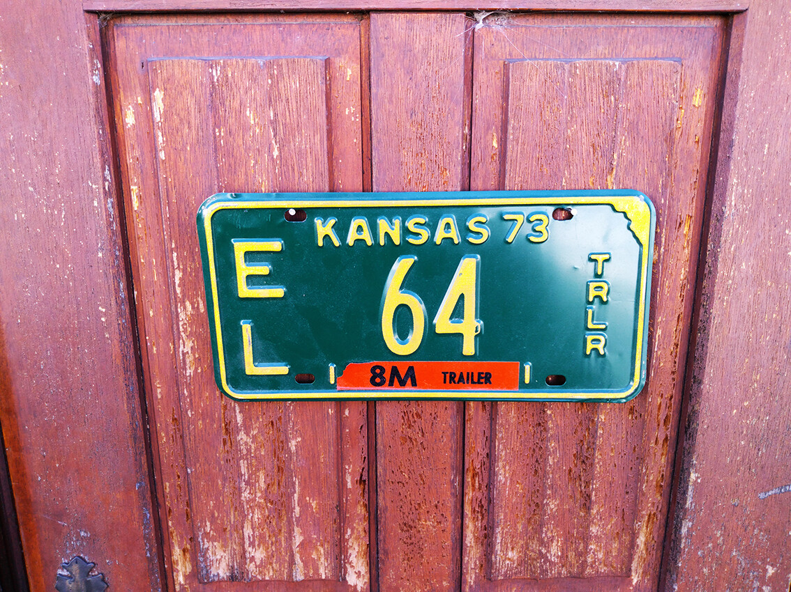 Plaque d'immatriculation du Kentucky de 1973 - France