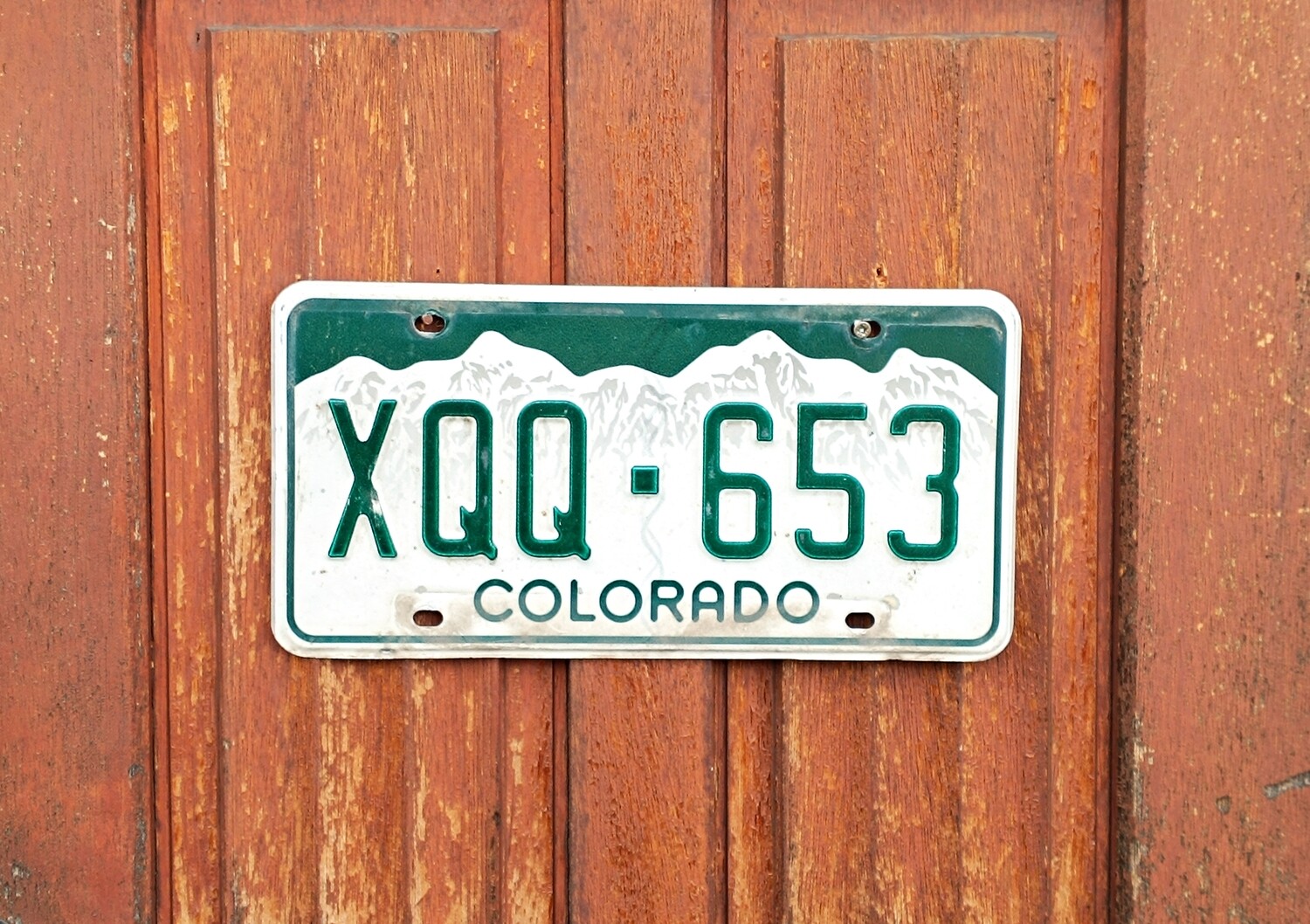 Plaque d'immatriculation ROUGE COLORADO bonne + état - votre choix eBay