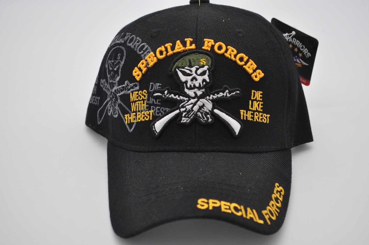 BLACK/YELLOW ARMY SPECIAL FORCES HAT