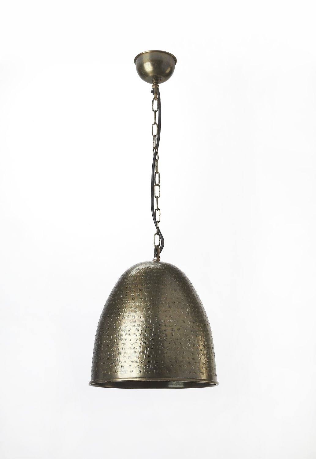 Hammered Antique Gold Brass Bell Pendant Light Free Shipping!