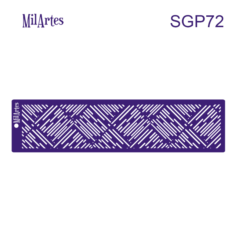 Patterned Stripes Stencil