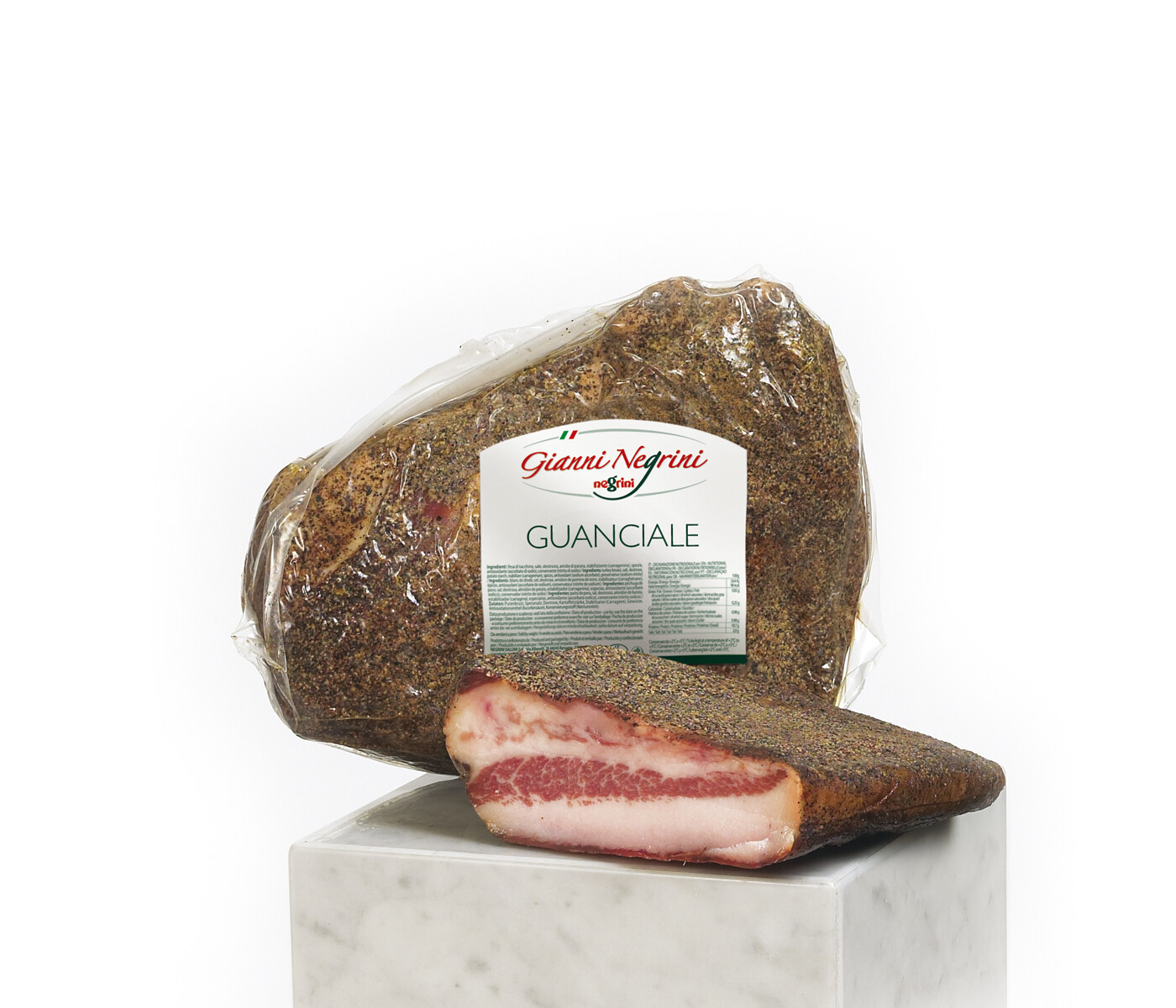 Guanciale c/pepe 1,5 kg s/v Negozio Gianni Negrini