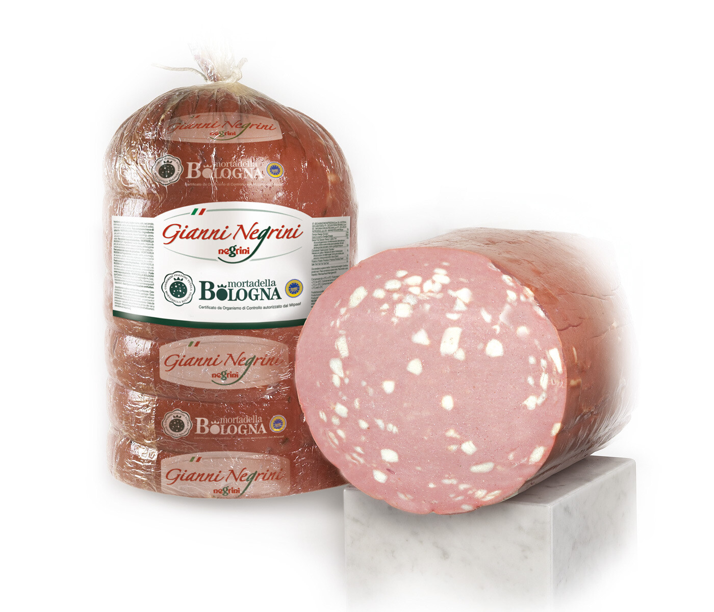 Mortadella Bologna Igp c/pistacchio 3 kg metà s/v Negozio Gianni