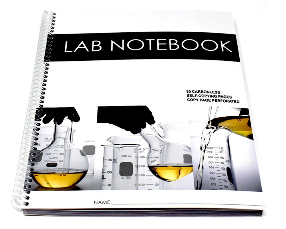 Lab Notebook 50 Pages Spiral Bound (Copy Pg Perforated)