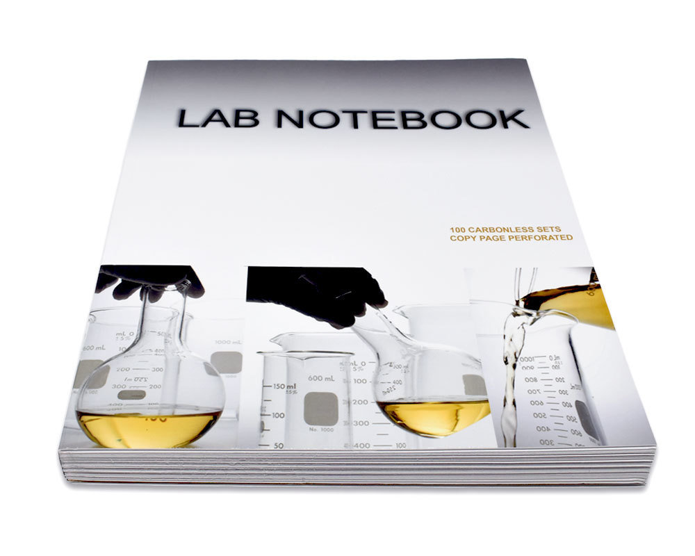 Lab Notebook 100 Pages Permanent Side Bound Glued (Copy Page Perforated)