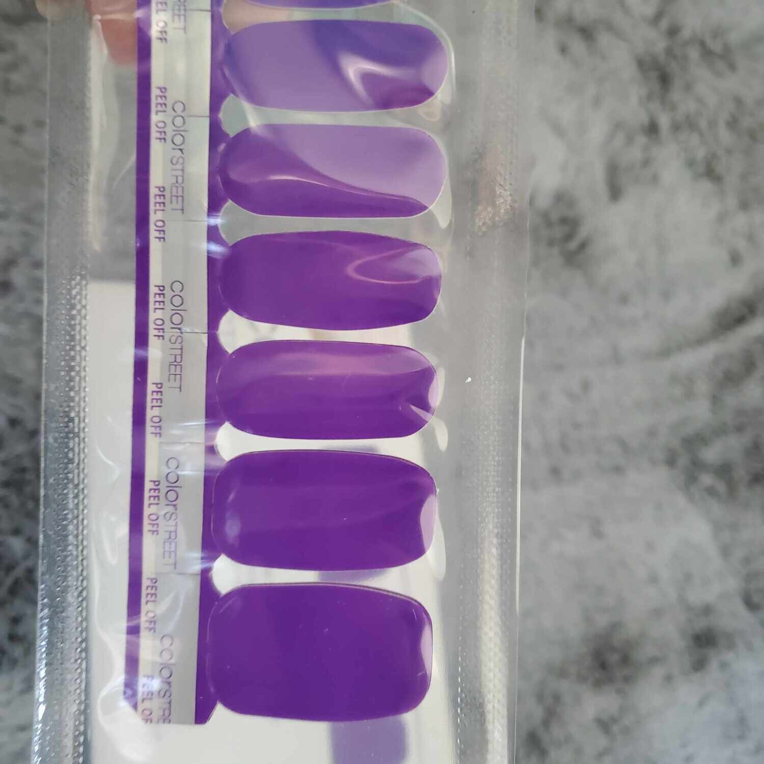 neon purple Color Street kit Fingernail polish sticker kit Store