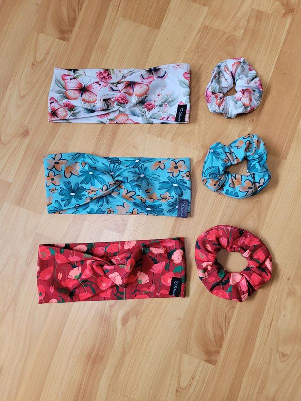 Set Scrunchies &amp; Knopfstirnband