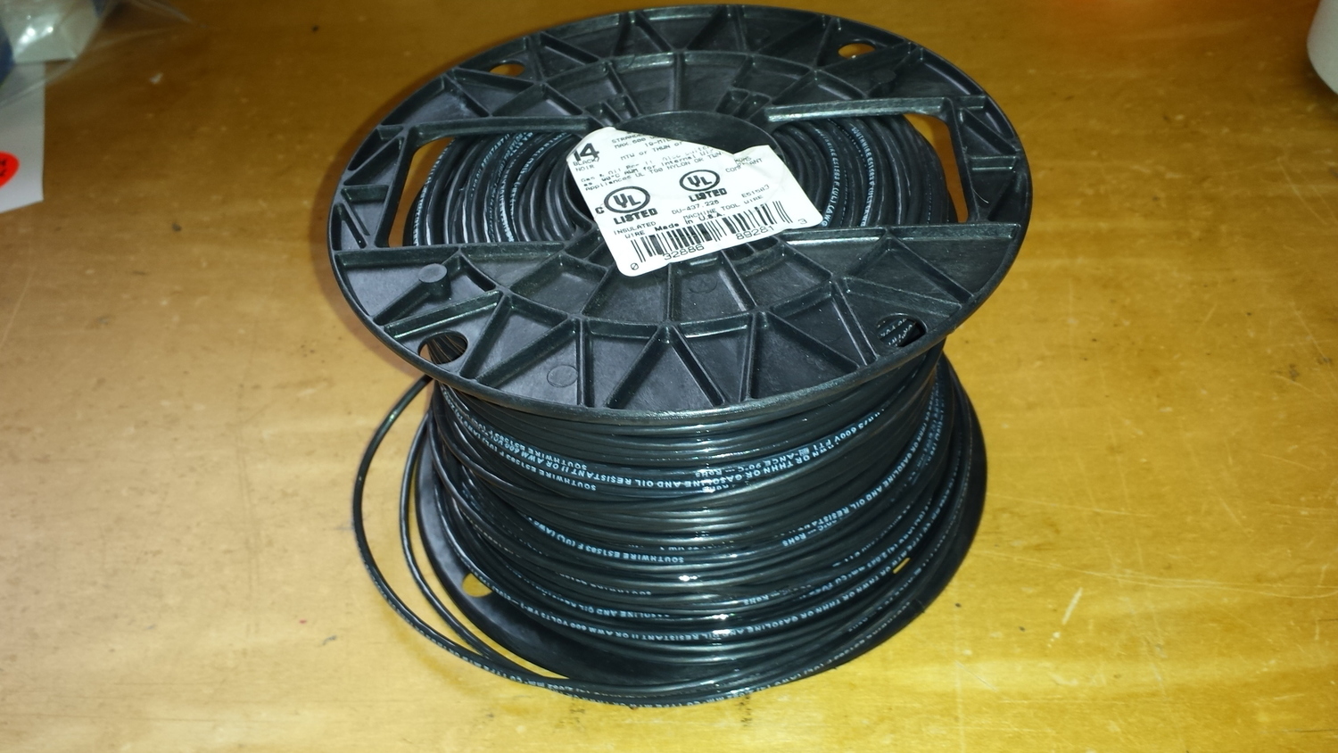 Antenna Wire 14 Stranded PVC Black/Gray wire 500 Ft Roll Off