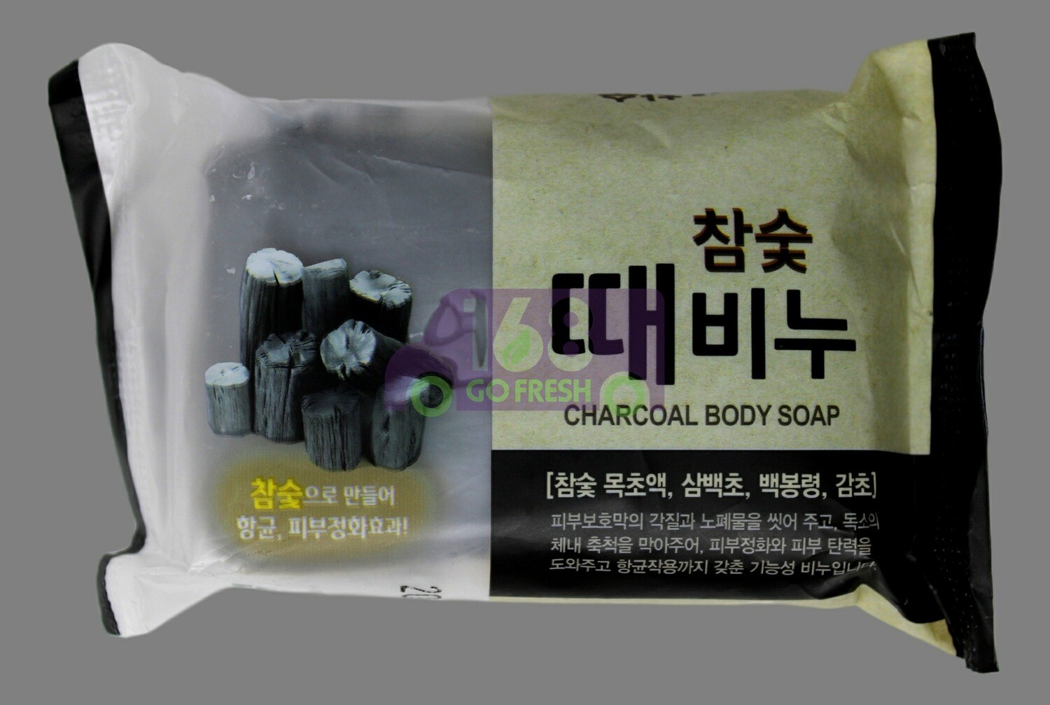 KOREAN EXFOLIATING SOAP CHARCOAL 韩国 去角质木炭美容皂黑