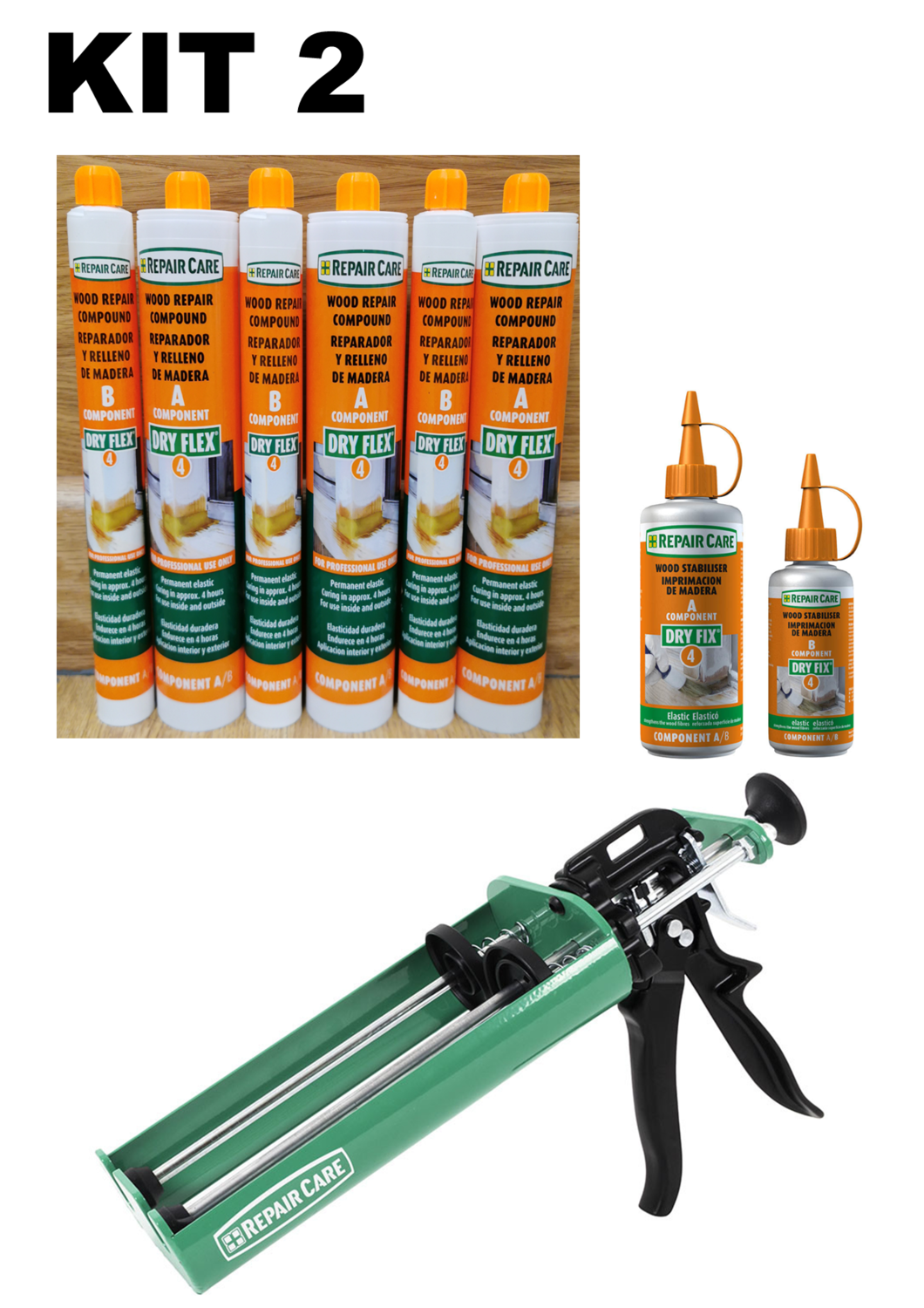 STARTER KIT 2 Repair Care Dry Flex 4 Triple pack, Dry Fix Uni and