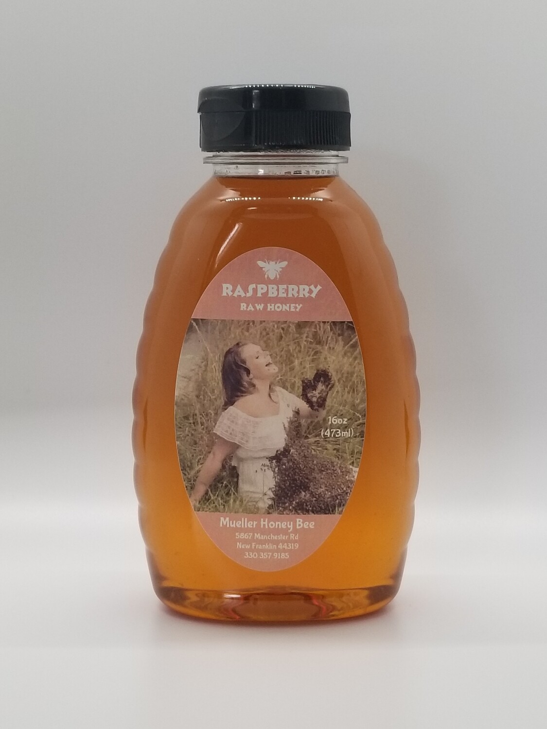 8 oz Natural Raspberry Honey