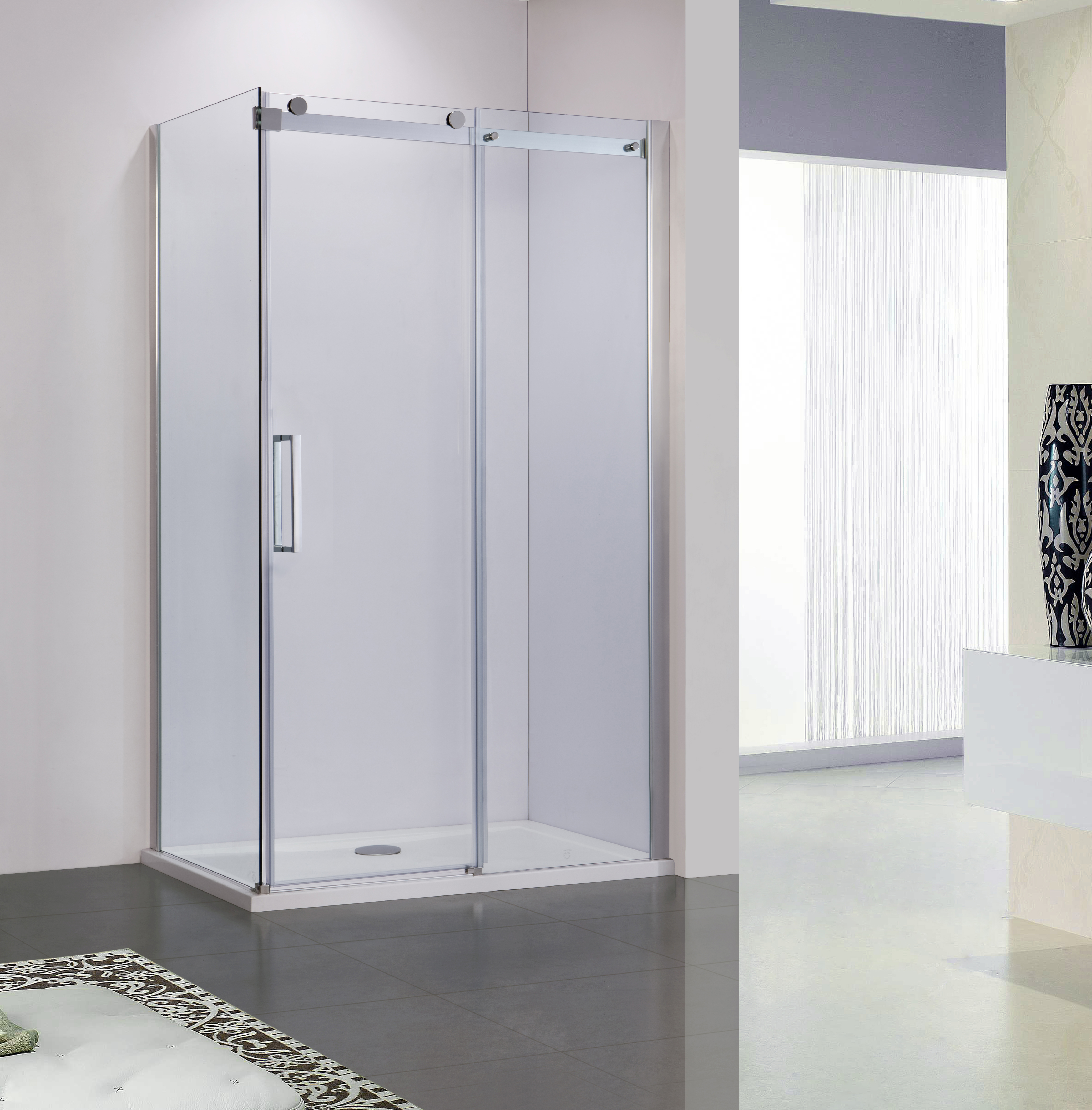 COIN DE DOUCHE COULISSANTE