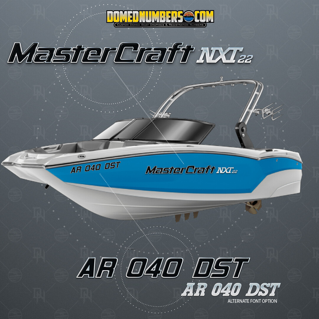 MasterCraft NXT22 4.5' long decal set