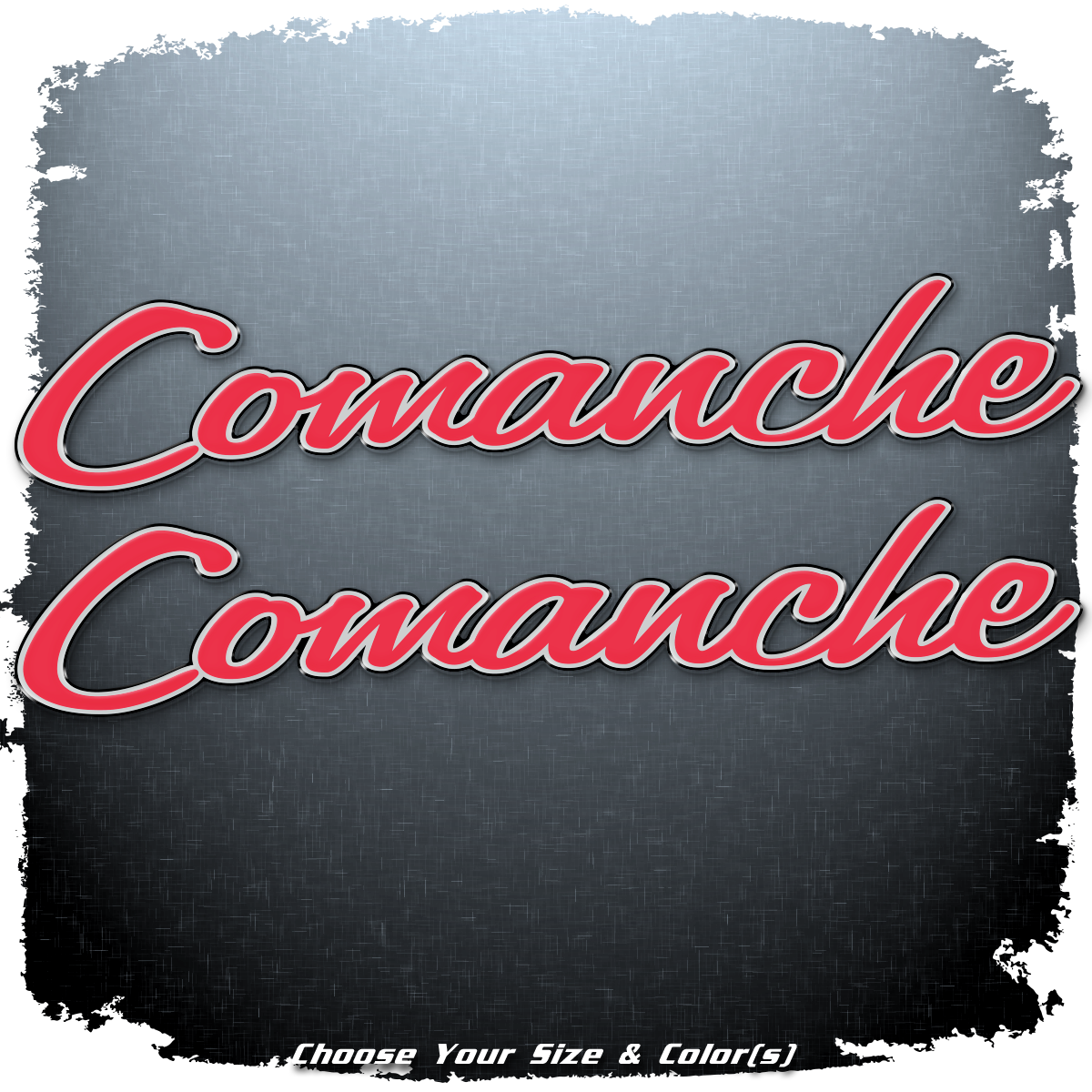 Ranger Boats Comanche Domed Decal Set V3