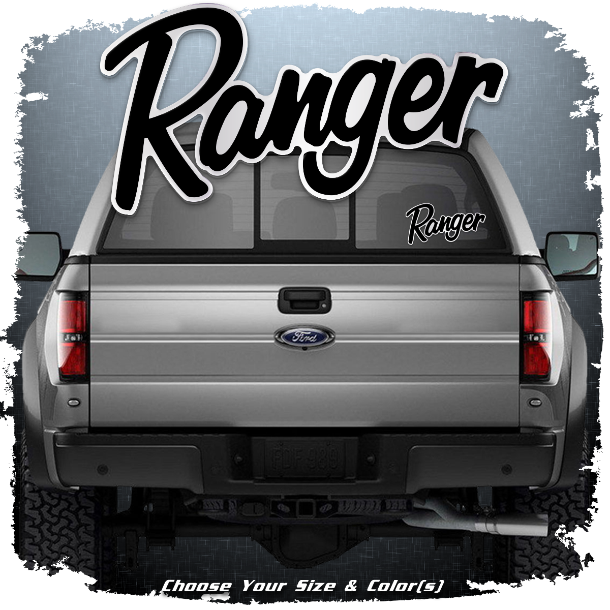 Ranger Boats Window Domed Decal, Choose Your Color!