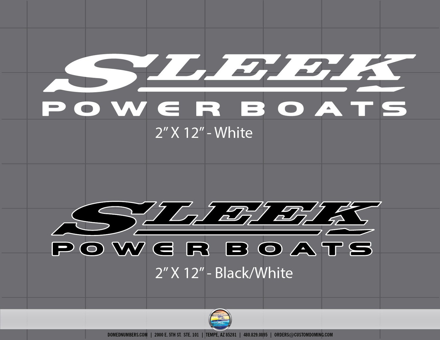 Sleekcraft Sleek Powerboats Window Decal