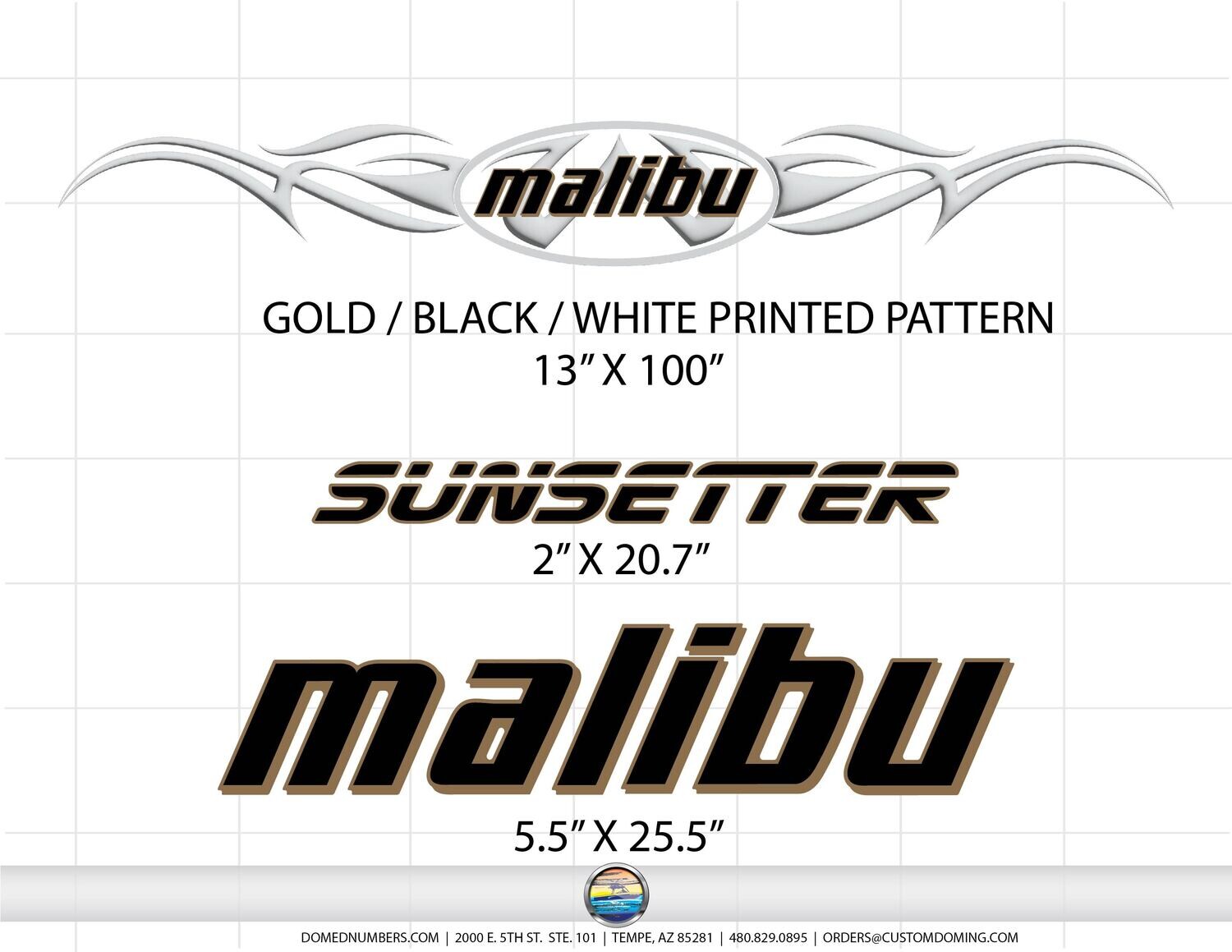 2001 Malibu Sunsetter Decals