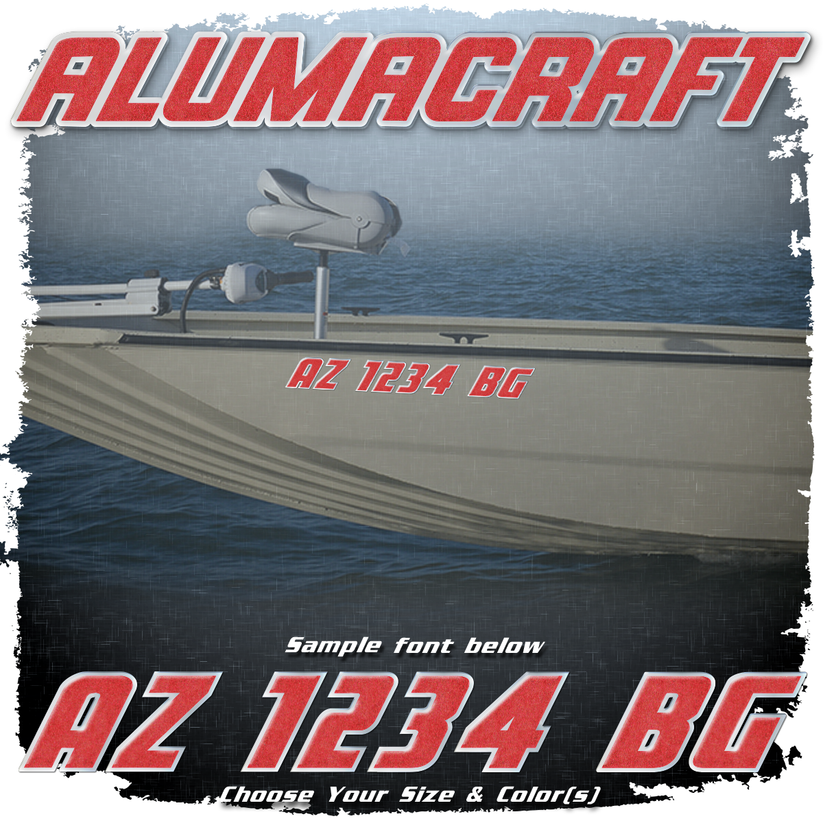 Alumacraft Domed Registration, Choose Your Own Colors