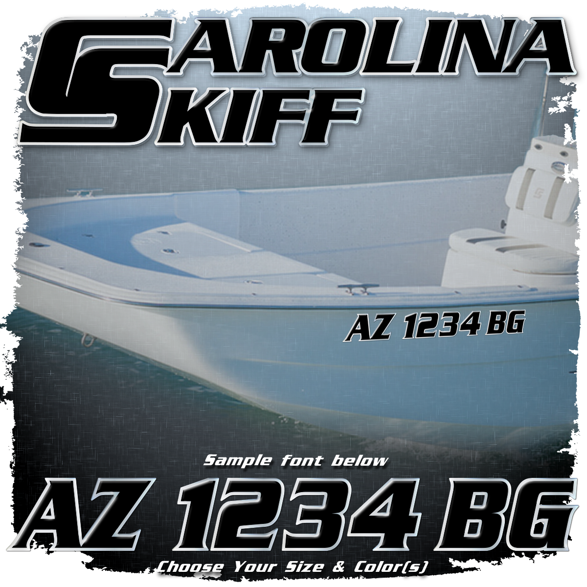 Carolina Skiff Registration (2 included), Choose Your Own Colors