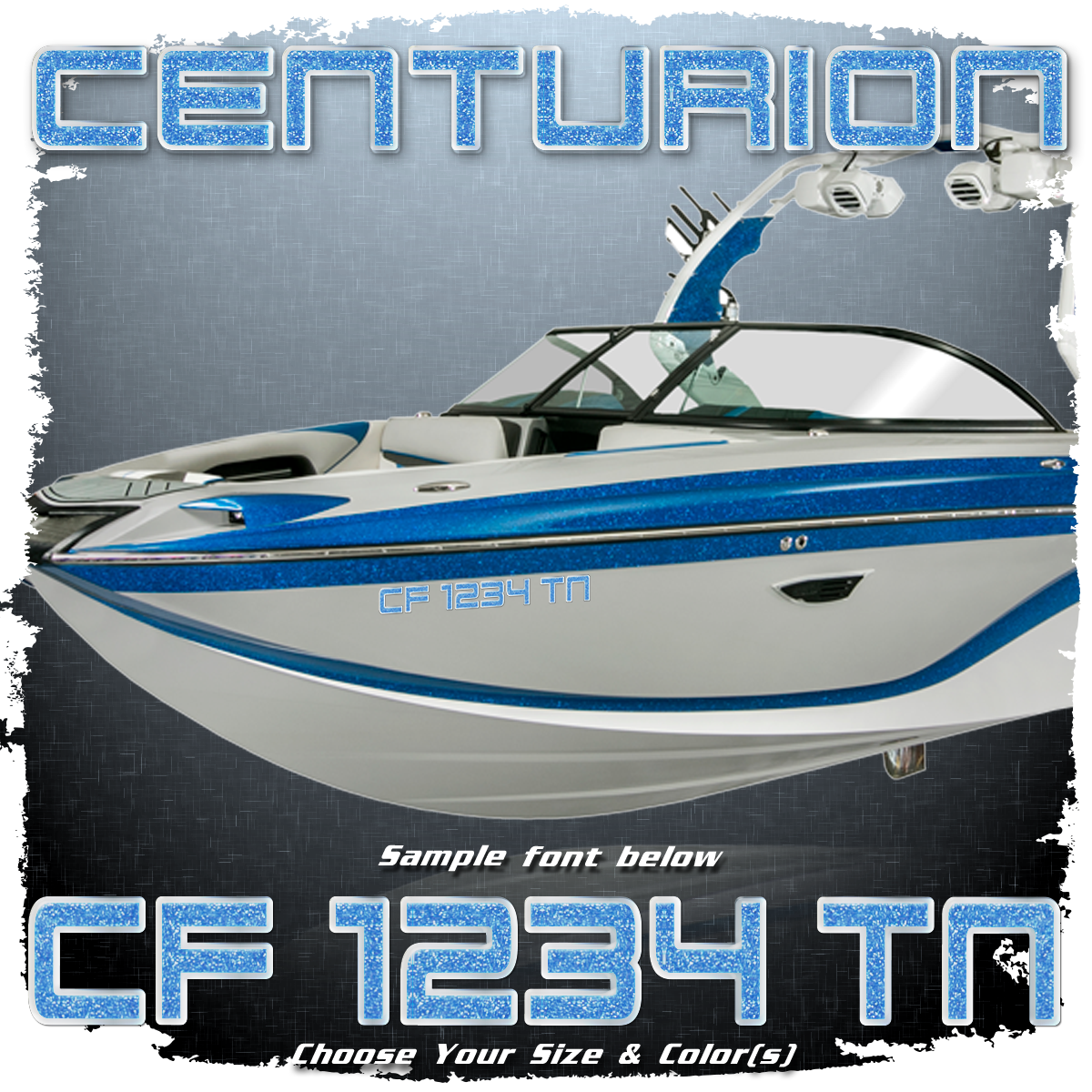 Centurion Domed Registration, Choose Your Own Colors