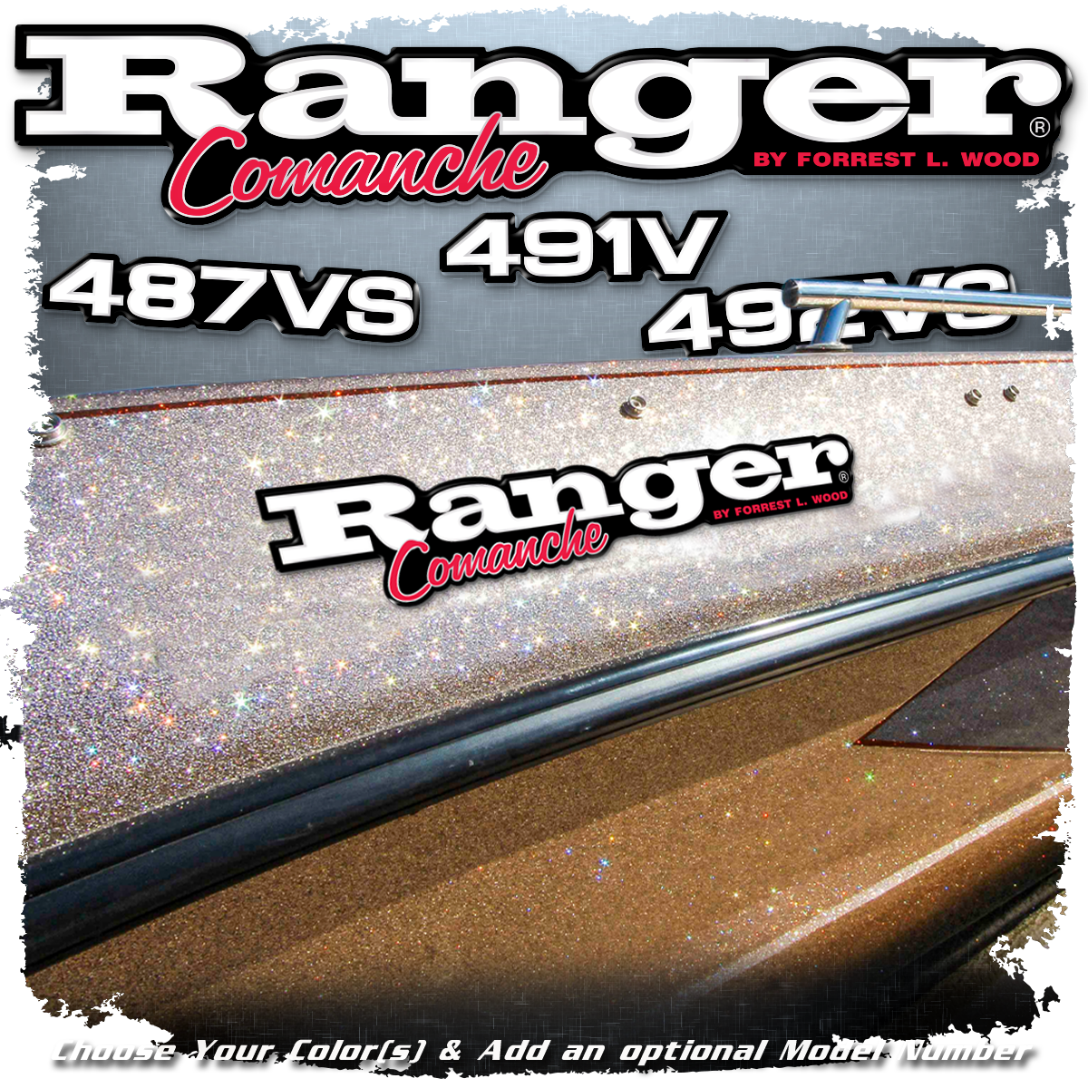 Ranger Comanche with Model Number Decal Set, V1 Choose Your Model