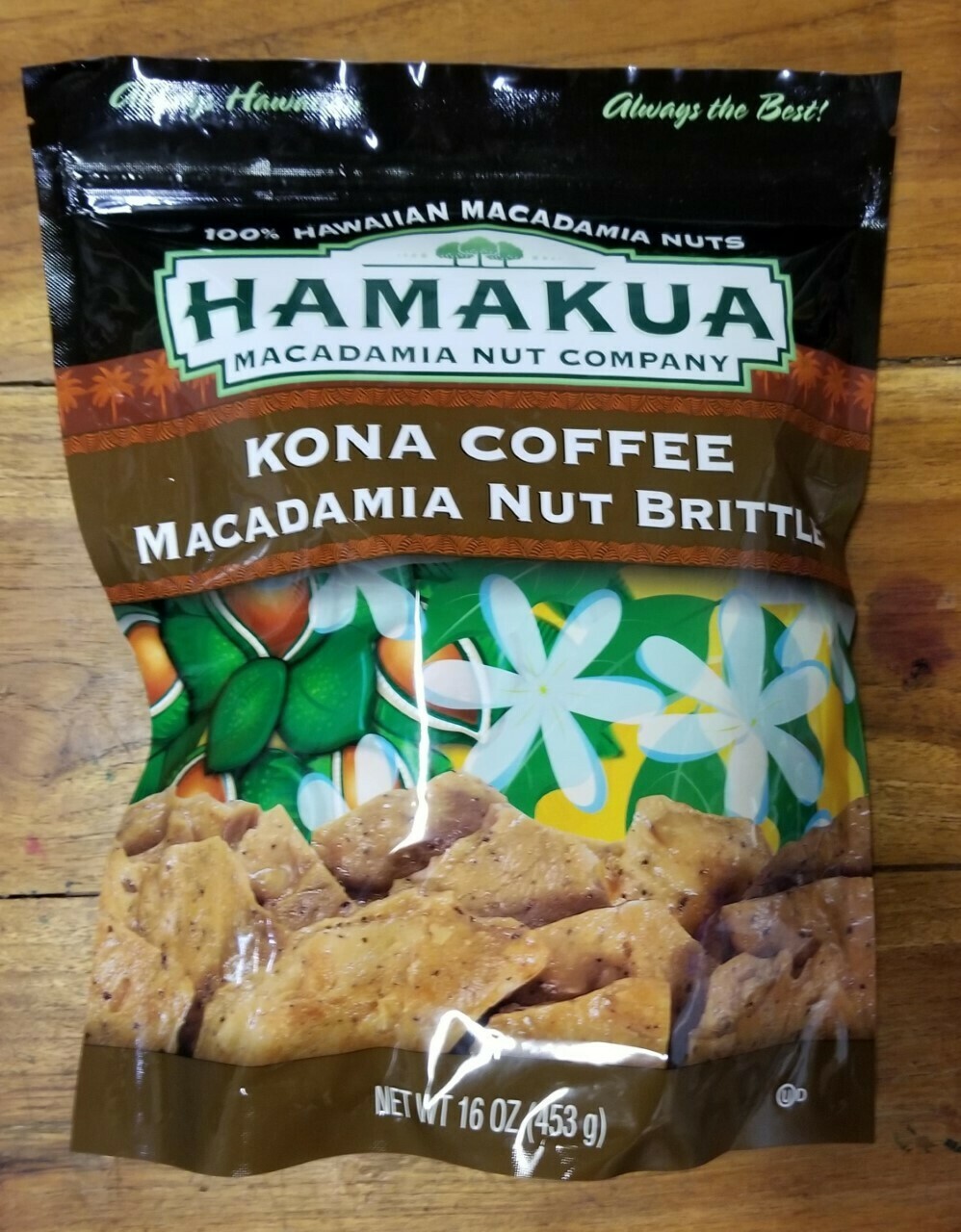 Hamakua Macadamia Nut Company Kona Coffee Macadamia Nut Brittle 16oz