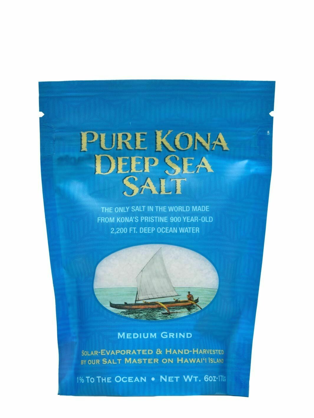 Kona Sea Salt FLAKE HAWAIIAN SEA SALT (6 oz. Pouch)