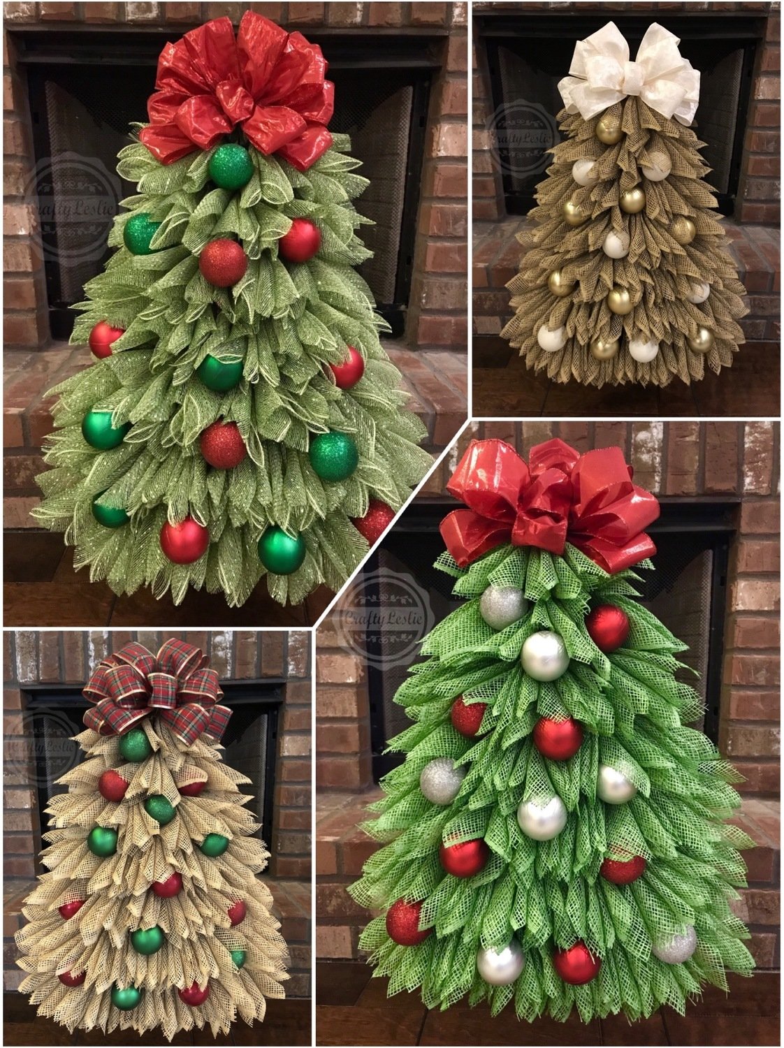 CUSTOM Christmas Tree Door Wreath