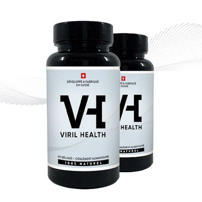 🌿 Viril Health – Abonnement Vitalité  –  2x90 gélules/mois