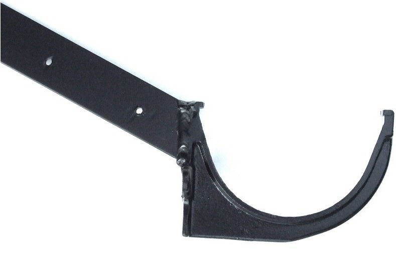 Beaded Half Round Gutter Side Rafter Bracket