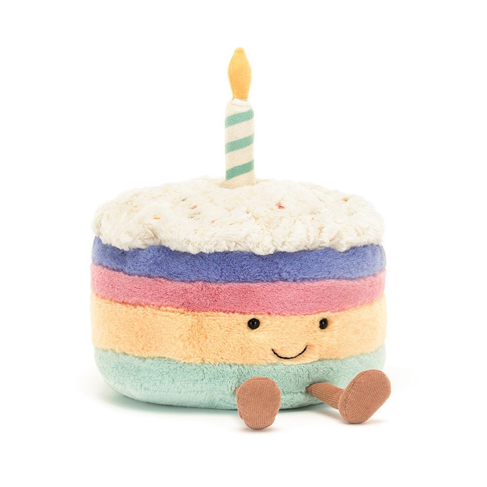 Seltenes Jellycat Spielzeug Jellycat Amusables Geburtstagstorte - Brandneu Mit Etikett Mit UK Plüschtier Selten