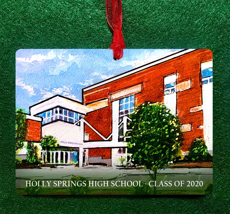 Holly Springs , NC Holly Springs High School Personalized Ornament