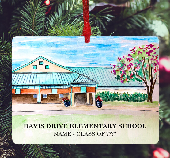 Cary, NC Ornament Davis Drive Elementary School katie