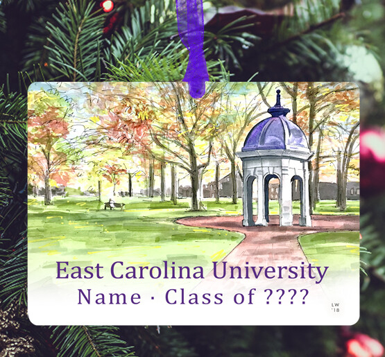 Greenville, NC ECU Cupola Ornament ecucupola lew