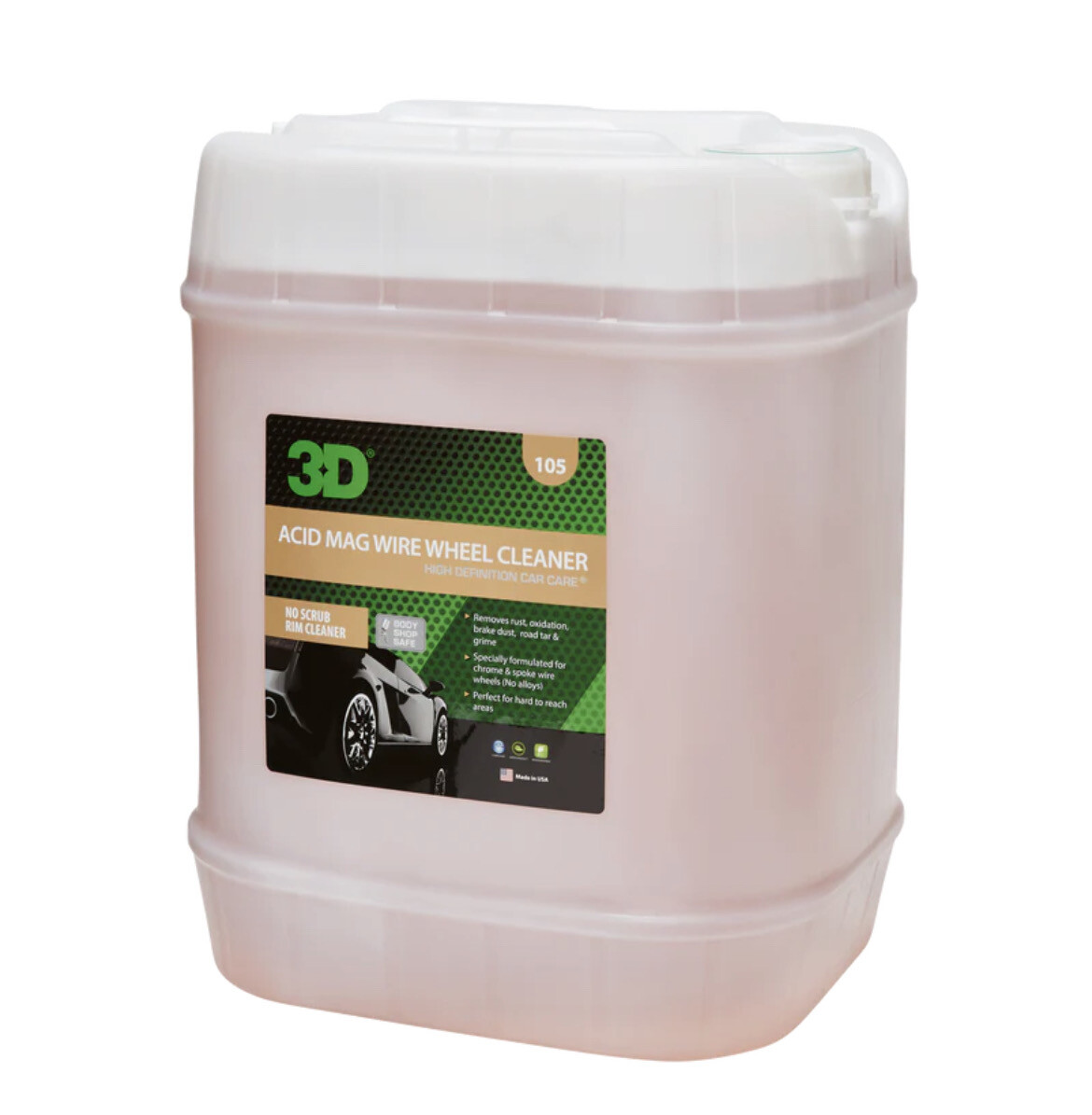 3D Acid Mag Wire Wheel Cleaner 5 Gallon