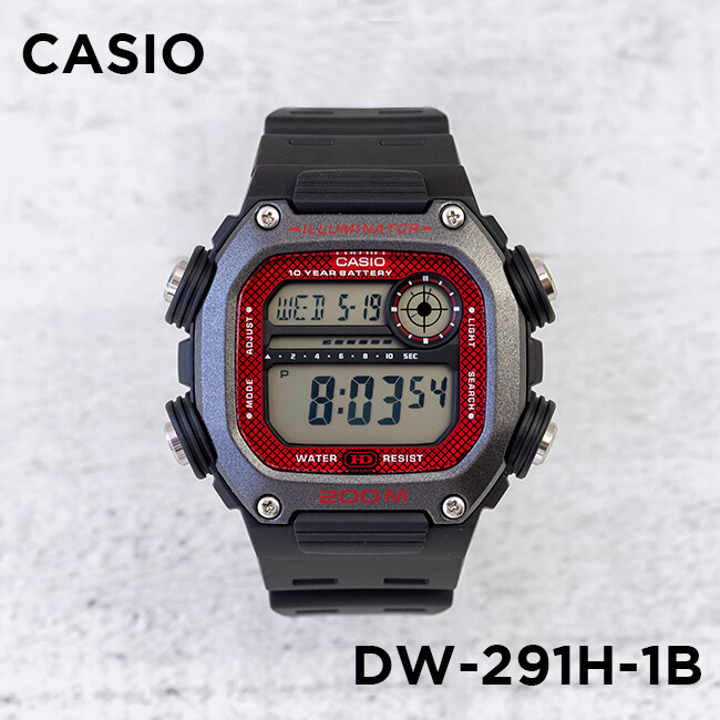 Reloj Deportivo Hombre Casio DW291H1BV 10 años batería hora mundial 5