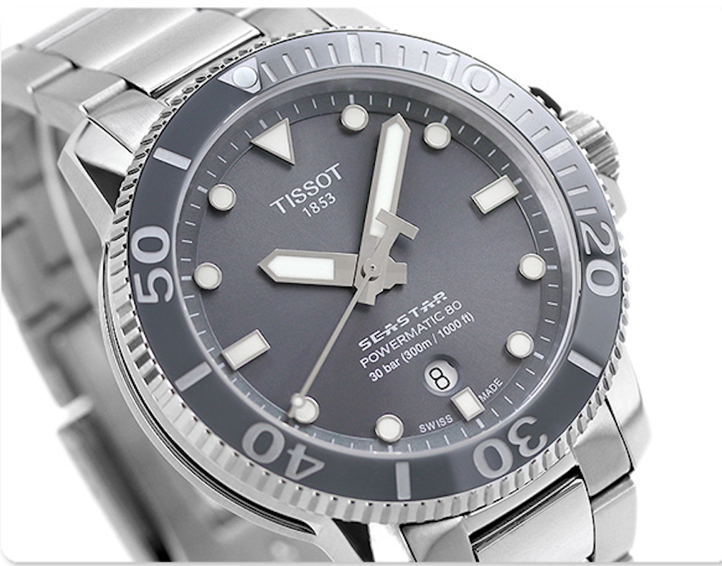 Tissot Seastar 1000 Powermatic 80 – Orologio Automatico Uomo Acciaio 43mm, T120.407.11.091.00