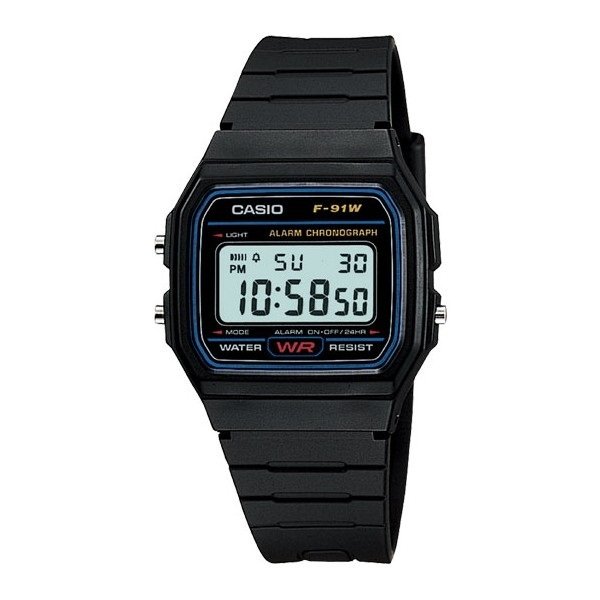 Reloj Digital Casio F91w Retro Alarma Original 